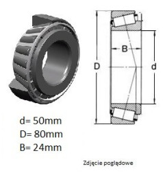 ŁOŻYSKO STOŻKOWE HR 33010 J