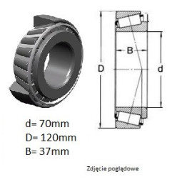 ŁOŻYSKO  STOŻKOWE HR 33114 J ***