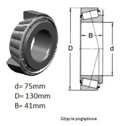 ŁOŻYSKO STOŻKOWE HR 33215 J