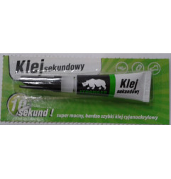 KLEJ MANNOL SUPER GLUE 3g.   ( opak 12szt.)  ŻEL BŁYSKAWICZNY