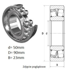 ŁOŻYSKO  BARYŁKOWE 22210 EAE4