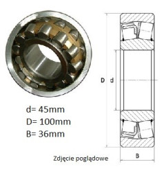 ŁOŻYSKO  BARYŁKOWE 22309 K CW33 