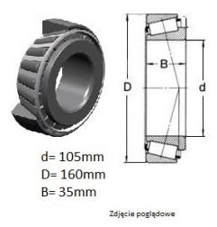ŁOŻYSKO  STOŻKOWE 32021 X XL