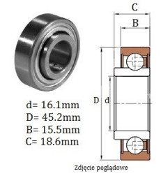 ŁOŻYSKO  KULKOWE 204  RY2 