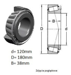 ŁOŻYSKO  STOŻKOWE 32024 X 