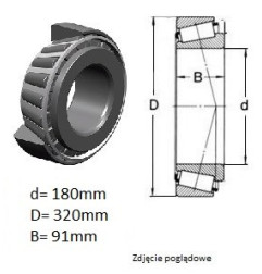 ŁOŻYSKO  STOŻKOWE 32236 A 