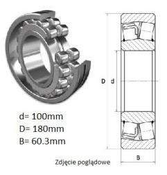 ŁOŻYSKO  BARYŁKOWE 23220 EJ W33 