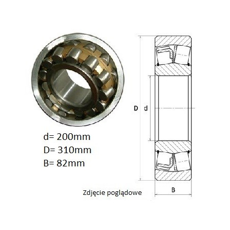 ŁOŻYSKO  BARYŁKOWE 23040 MBW33  Kraśnik/PBF +  Kraśnik