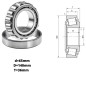 ŁOŻYSKO  STOŻKOWE 30313 