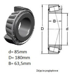 ŁOŻYSKO  STOŻKOWE 32317 B-XL