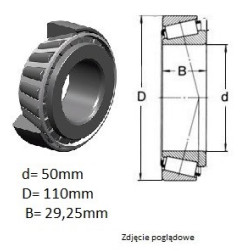 ŁOŻYSKO  STOŻKOWE 31310 E  CZECH 