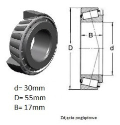 ŁOŻYSKO  STOŻKOWE 32006 AX  CZECH 