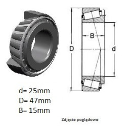 ŁOŻYSKO  STOŻKOWE 32005 JAPAN 