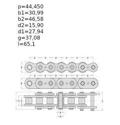 ŁAŃCUCH 28B-1 (op. 2,5m)