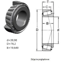ŁOŻYSKO  STOŻKOWE 4T-28156/28300 NTN 