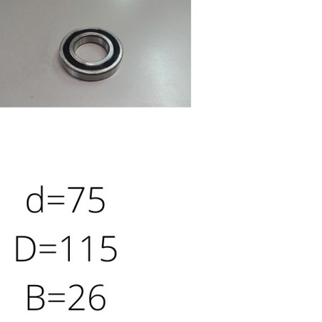 ŁOŻYSKO  KUL. -114-10462RS 2BRS2 G33 C3  Kraśnik
