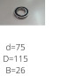 ŁOŻYSKO  KUL. -114-10462RS 2BRS2 G33 C3  Kraśnik