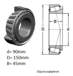 ŁOŻYSKO  STOŻKOWE 33118 