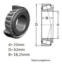 ŁOŻYSKO  STOŻKOWE 30305  A-