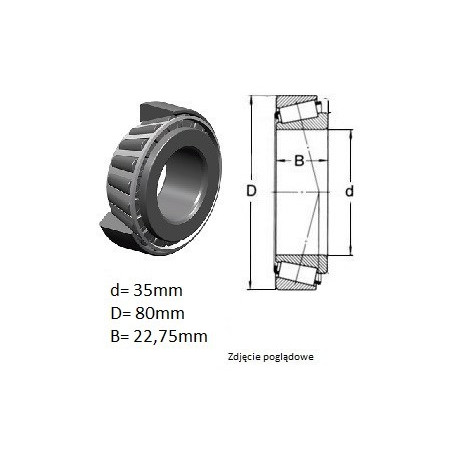 ŁOŻYSKO  STOŻKOWE 30307 A  -