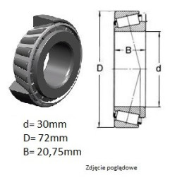 ŁOŻYSKO  STOŻKOWE 31306 A 