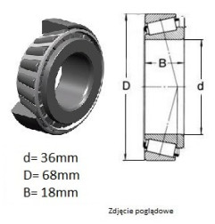 ŁOŻYSKO  STOŻKOWE 26-4228   RIV  ITALY 