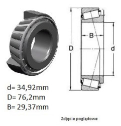 ŁOŻYSKO  STOŻKOWE 31594/520 