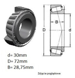 ŁOŻYSKO  STOŻKOWE 32306 