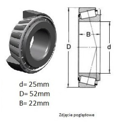 ŁOŻYSKO  STOŻKOWE 33205 