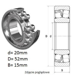 ŁOŻYSKO  BARYŁKOWE 21304  E1 TVPB C3 