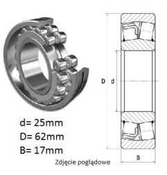ŁOŻYSKO BARYŁKOWE 21305 E1 TVPB C3 