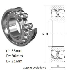 ŁOŻYSKO  BARYŁKOWE 21307 E1 TVPB C3 