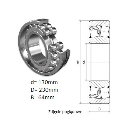 ŁOŻYSKO  BARYŁKOWE 22226 K E1 