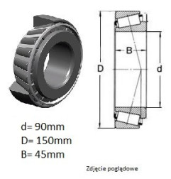 ŁOŻYSKO  STOŻKOWE 30318 