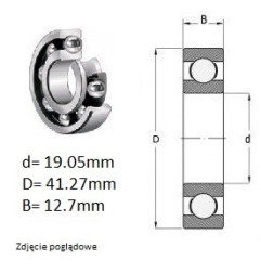 ŁOŻYSKO  KULKOWE 1630 2RS USA NICE 