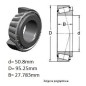ŁOŻYSKO  STOŻKOWE 33889/33822 CBK322 