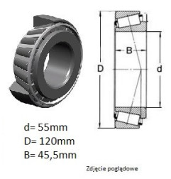 ŁOŻYSKO  STOŻKOWE 32311 II