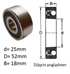 ŁOŻYSKO  KULKOWE WAHLIWE 2205 K 2RS TVH 