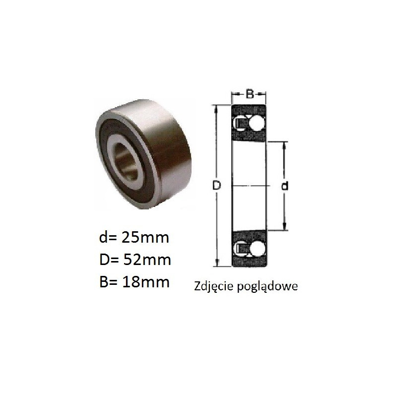 ŁOŻYSKO  KULKOWE WAHLIWE 2205 K 2RS TVH 