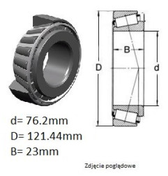 ŁOŻYSKO STOŻKOWE 34300/34478 