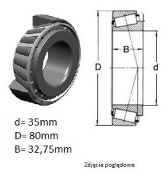 ŁOŻYSKO  STOŻKOWE 32307 A 