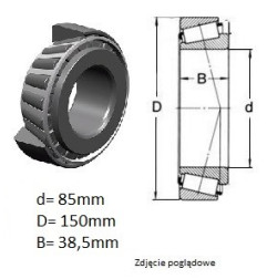 ŁOŻYSKO  STOŻKOWE 32217 