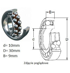 ŁOŻYSKO  KULKOWE WAHLIWE 1200 