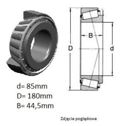 ŁOŻYSKO  STOŻKOWE 30317 