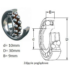 ŁOŻYSKO  KULKOWE WAHLIWE 1200 