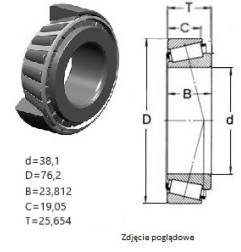 ŁOŻYSKO  STOŻKOWE  H-2788R/20  JAPAN