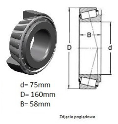 ŁOŻYSKO  STOŻKOWE 32315