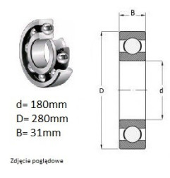 ŁOŻYSKO  KULKOWE 16036 FY