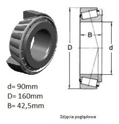 ŁOŻYSKO  STOŻKOWE 32218