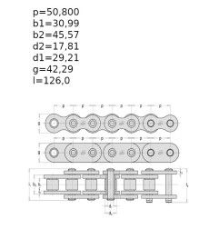 ŁAŃCUCH 32B-2 (op. 1,5m)